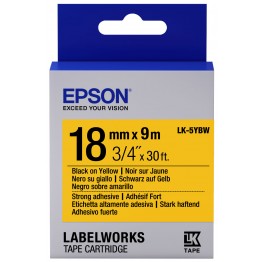 Epson LK5YBW nastro Nero/Giallo 18mm x 9m
