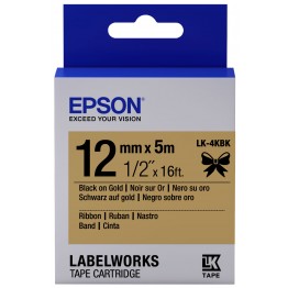 Epson LK4KBK nastro Nero/Oro 12mm x 5m