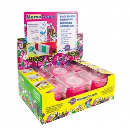 Memograph dispenser 50mmx10m rosa fluo