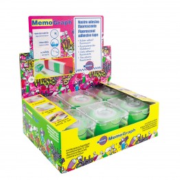 Memograph dispenser 50mmx10m verde fluo