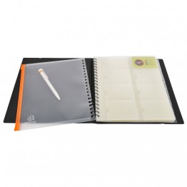 Porta biglietti da visita Exacard Exactive,320 buste 26,5x25cm nero
