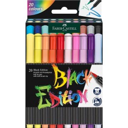 Black Edition - Astuccio pennarelli Brush