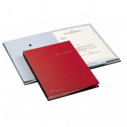 Libro firma 18 intercalari, 614-E rosso