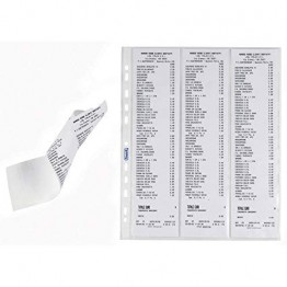 Buste a foratura porta scontrini fiscali 25,2x30,7cm