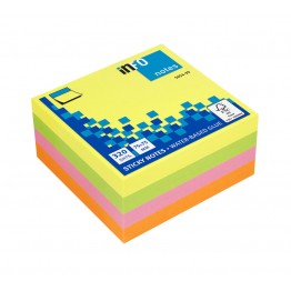 Foglietti post-it Sticky Notes Cubi 75x75mm fluo