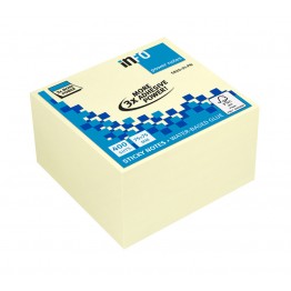 Foglietti post-it Sticky Notes Cubi 75x75mm giallo