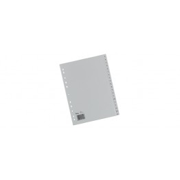 Divisori alfabetici A-Z, grigio