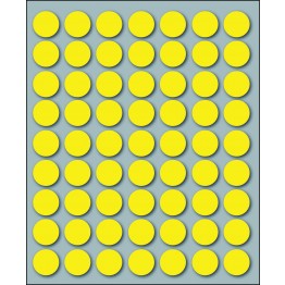 Etichette adesive in fogli - Multiuso rotonde