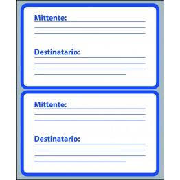 Etichette adesive in fogli - Per indirizzi