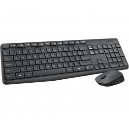 Kit tastiera e mouse wireless resistenti MK235