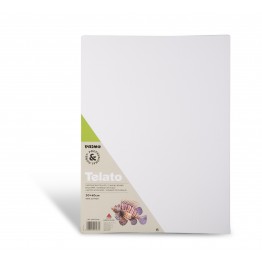 Cartoncino telato bianco 30x40cm