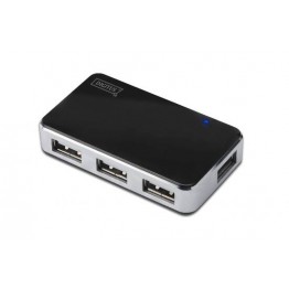 HUB 4 porte USB 2.0 con alimentatore esterno