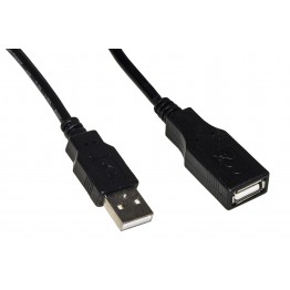 Cavo USB 2.0 maschio - femmina in rame 0,5m
