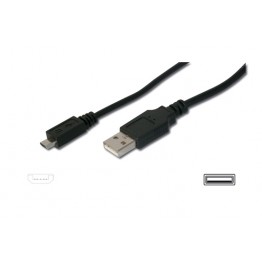 Cavo USB 2.0 - micro USB doppia schermatura 1,8m