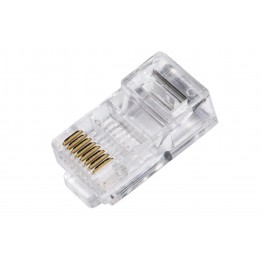 100 connettori RJ45 UTP per cavi flessibili cat 5E