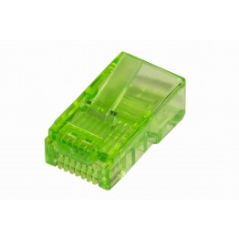 100 connettori RJ45 UTP per cavi flessibili cat 5E