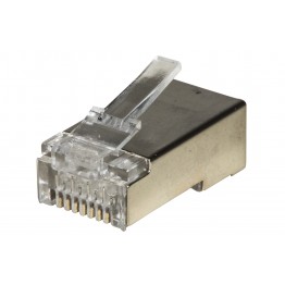 100 connettori RJ45 FTP per cavi solidi cat 6
