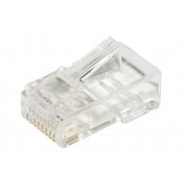 100 connettori RJ45 UTP per cavi flessibili cat 5E