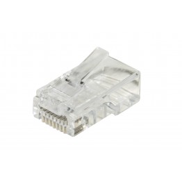 100 connettori RJ45 UTP per cavi flessibili cat 5E