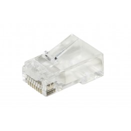100 connettori RJ45 UTP per cavi flessibili cat 6