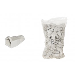 Confezione 100 copriconnettori 6mm per plug RJ45