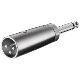 Adattatore XLR3 maschio - JACK 6,35mm maschio
