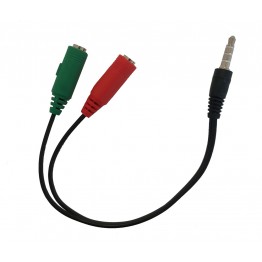 Sdoppiatore audio per microfono e cuffie da pc