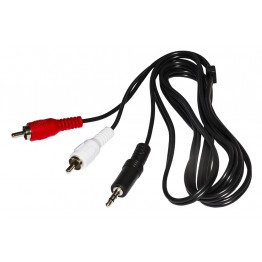 Cavo stereo JACK 3,5mm e 2 connettori RCA 1,8mt