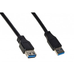 Prolunga USB 3.0 maschio-femmina in rame 1mt