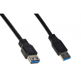 Prolunga USB 3.0 maschio-femmina in rame 1,8mt