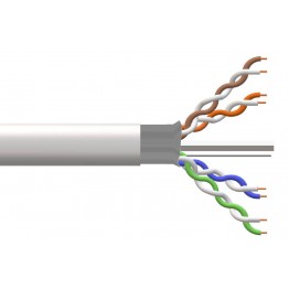 Matassa cavo solido FTP cat6E LSZH classe ECA 305m