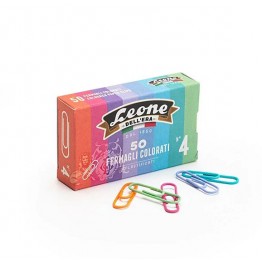 Fermagli colorati plastificati assortiti N.4 32 mm 