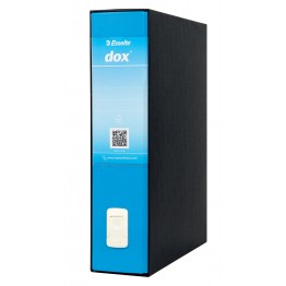 Registratore protocollo Dox2  d.8 cm azzurro capri