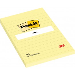 Foglietti post-it Giallo Canary 660 righe 102x152mm
