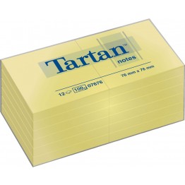 Foglietti riposizionabili Tartan 76x76mm