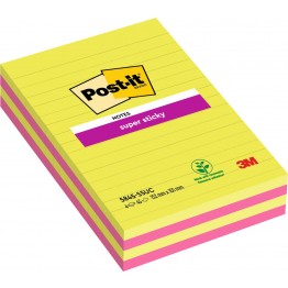 Foglietti post-it Super Sticky Grandi Formati 5845-4SSUC Ultra 123x203mm