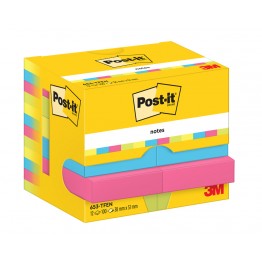 Foglietti post-it Colori Energetic 653 38x51mm