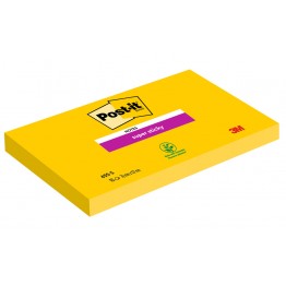 Foglietti post-it Super Sticky Giallo Sole 655-S 76x127mm