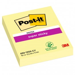 Foglietti post-it Super Sticky Giallo Canary 656-12SSCY 51x76mm