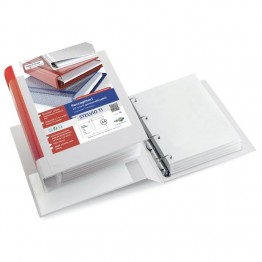 Raccoglitori personalizzabili Stelvio TI A3 - 29,7x42cm d. 4cm bianco
