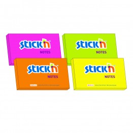 Foglietti adesivi Stick'n riposizionabili 76x76mm verde neon