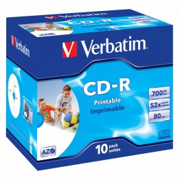 10 CD-R 700MB con velocità 52x e durata 80min