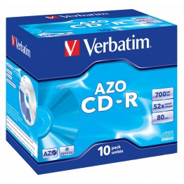 10 CD-R 700MB con velocità 52x e durata 80min