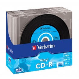 10 CD-R 700MB con velocità 52x e durata 80min