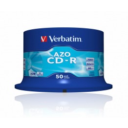 50 CD-R 700MB con velocità 52x e durata 80min