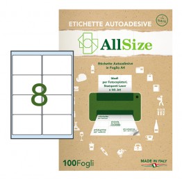 Etichette adesive in fogli A4