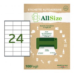 Etichette adesive in fogli A4