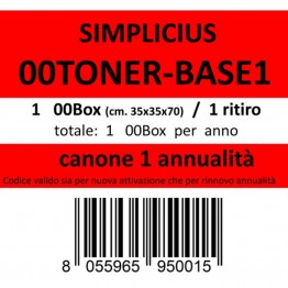 00TONER-BASE1, Canone ritiro di 1 box 1 volta l'anno