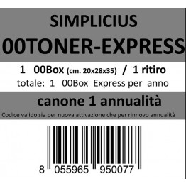 00TONER-EXPRESS, Canone ritiro di 1 box 1 volta l'anno